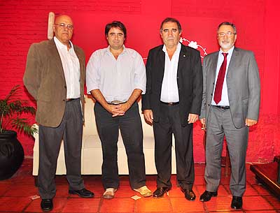 En la foto de izquierda a derecha: Horacio Garcia Daglio, Federico Nicolini, Eduardo Carballo y Enrique Canon